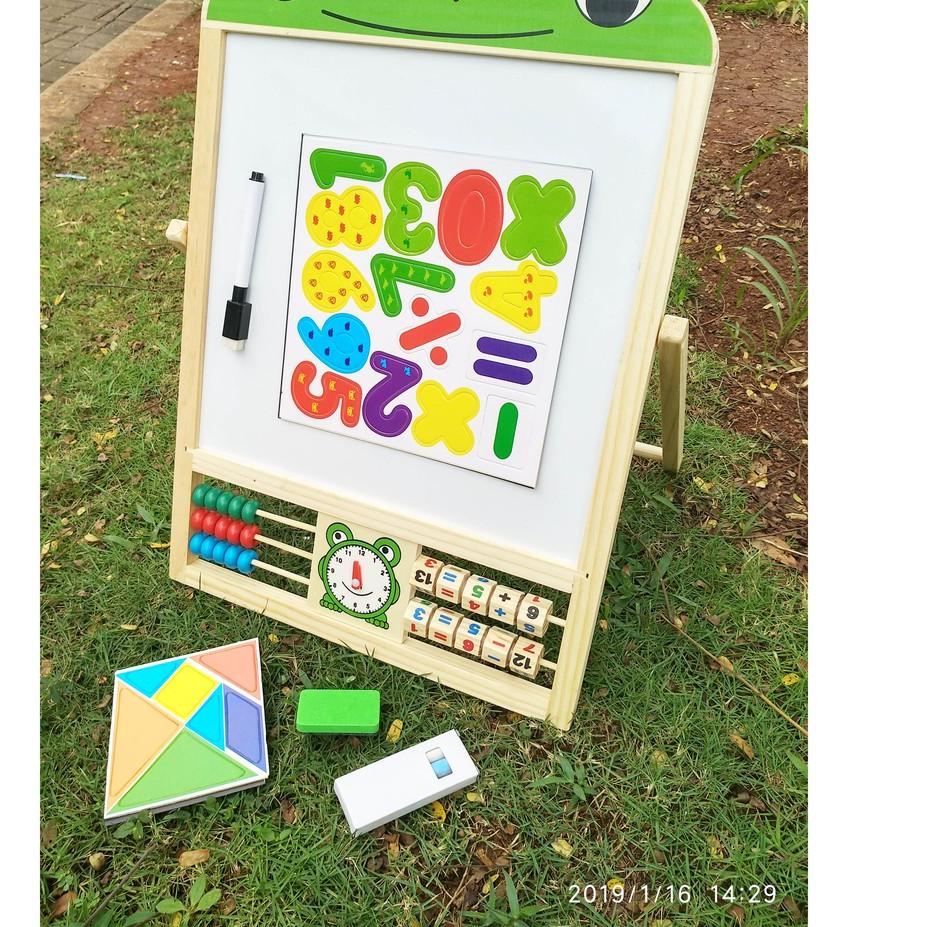 

Paling popular LEARNING EASEL 3 in 1 MAGNET - PAPAN TULIS ANAK MAGNETIC DUA SISI WHITEBOARD BLACKBOA