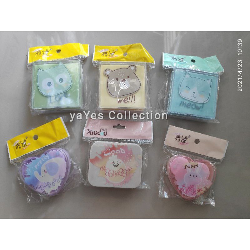 Softlens Case Tempat Soflen Kotak Lensa Mata Kaca Karakter Warna Warni