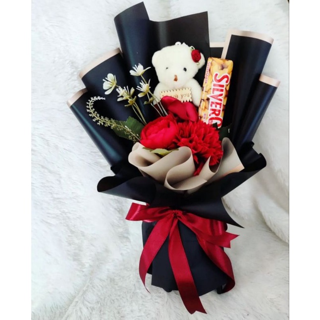 Buket boneka  kado Pacar/coklat kado ulangtahun/wisuda/valentine