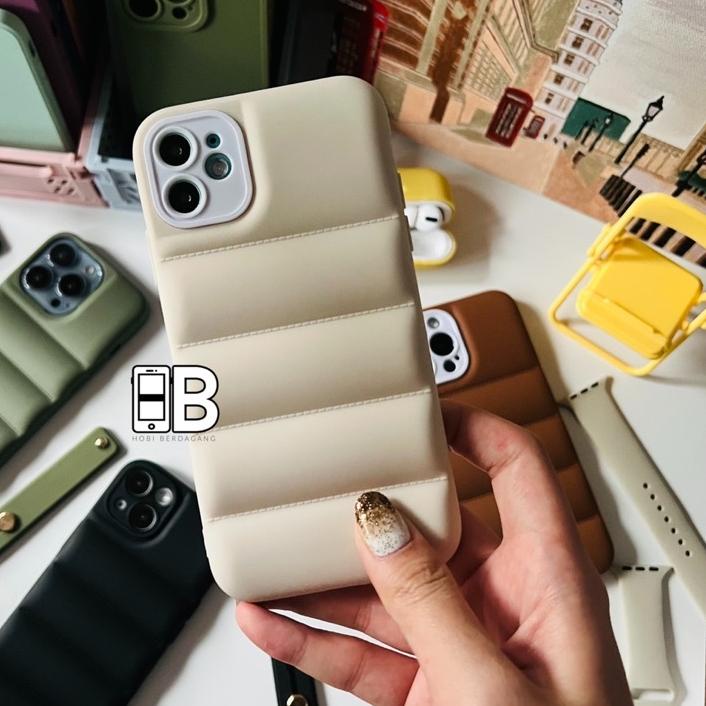 Update PUFFER Puff Case Pillow Soft Case iPhone X XR XS 11 12 13 PRO MAX ダ