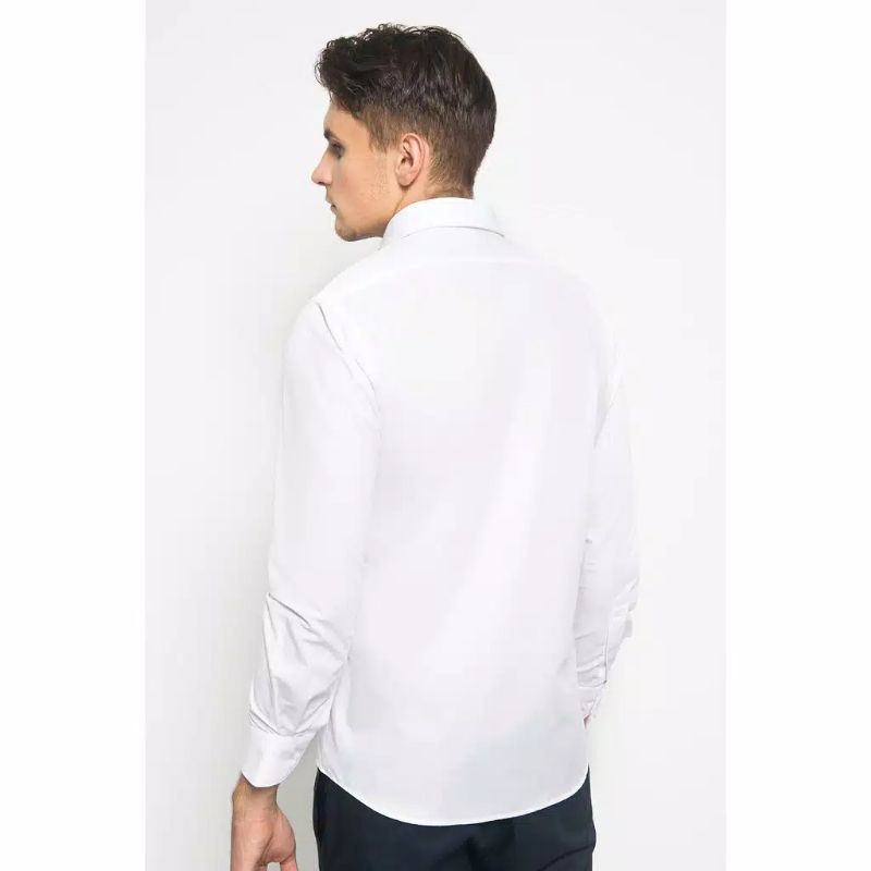 kemeja putih kantor polos