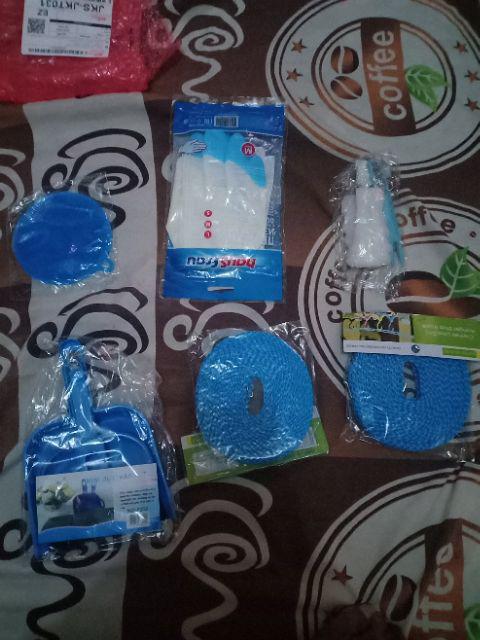 Tali Jemuran Gantungan Pakaian Baju Dan Celana 5 Meter Anti Geser