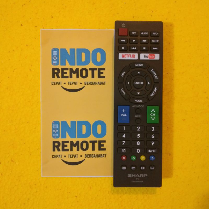 REMOTE TV LCD LED SHARP GB234WJSA ORIGINAL