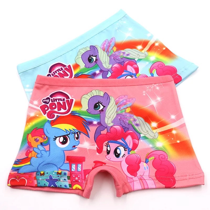 3 Pcs CD Celana Dalam Boxer Anak Perempuan Cewek Bayi Balita Little Pony Katun / Satire Little Pony