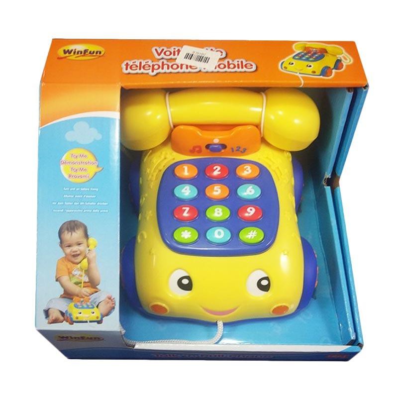 Tomindo Mainan  Telepon Winfun Talk N Pull Phone W0663 