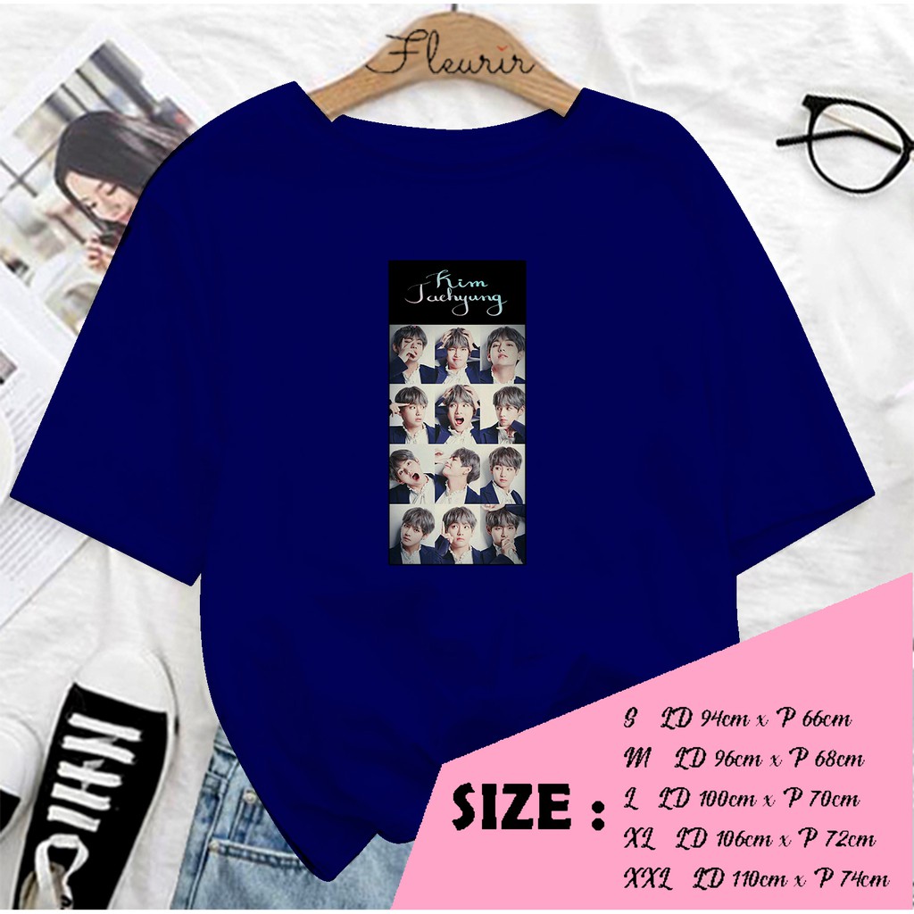 FLEURIR - KAOS TAEHYUNG PHOTO WANITA DEWASA LENGAN PENDEK TEE UNISEX WANITA