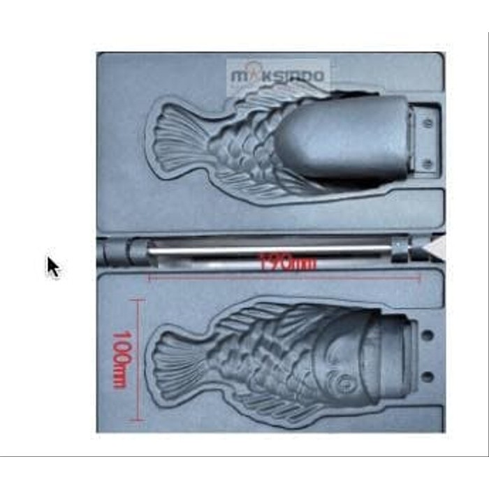 Mesin Waffle Taiyaki Open Mouth ETYK1 K7