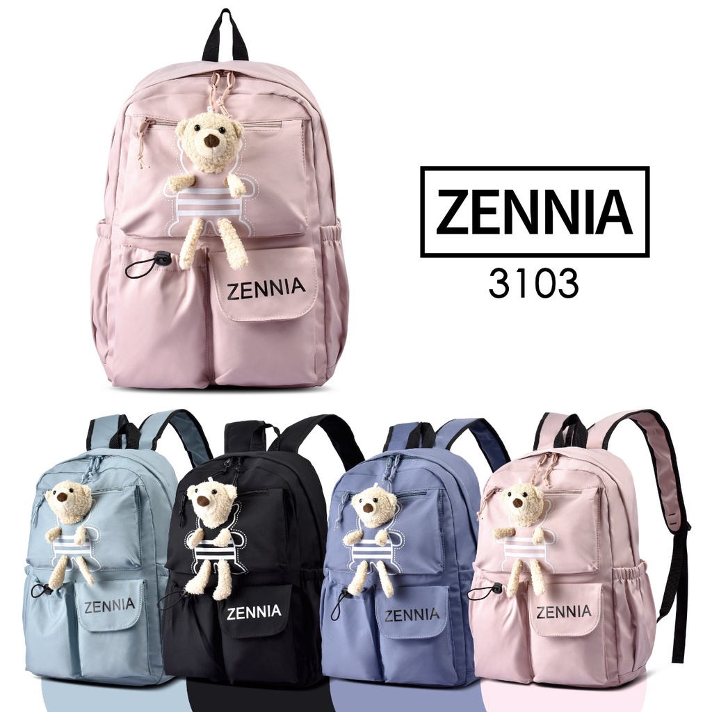 Tas Ransel Wanita Zennia 3103 Tas Sekolah Boneka Tas Cewek Tas Anak Perempuan Backpack Wanita