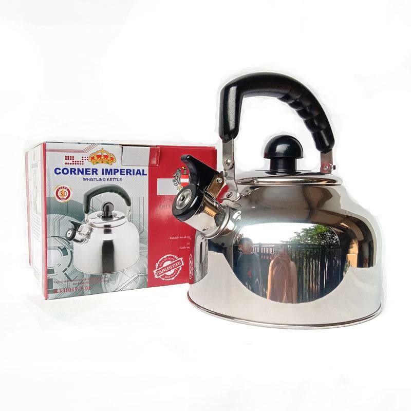teko bunyi siul stainless IMPERIAL ORIGINAL / kettle / ketel ceret pemanas air imperial corner 3L 4L 5L 6liter  / TEKO STAINLESS TEBAL AWET