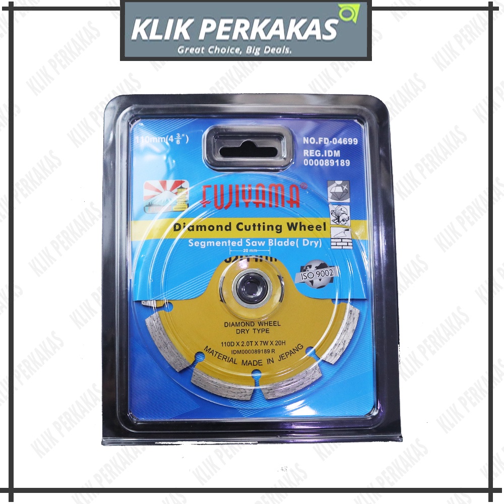 Fujiyama Diamond Wheel 4&quot; Kering / Mata Pisau Potong Keramik DRY