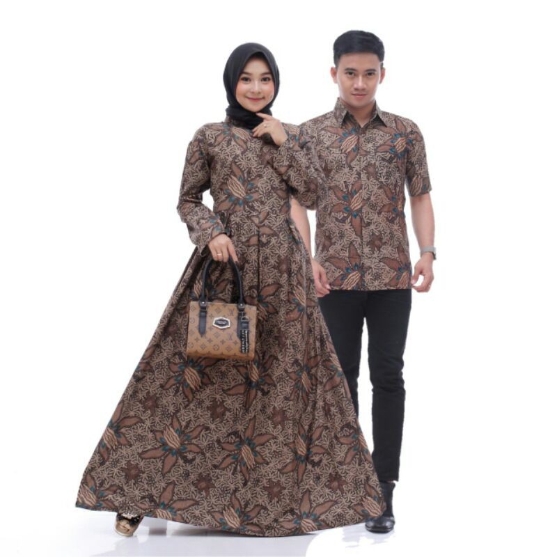 Maura Couple - Sania Ruffle Batik Couple Ori Ndoro Jowi DNT Garansi Termurah Shopee