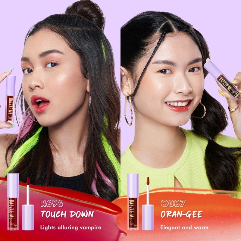 DAZZLE ME Ink-Licious Lip Tint BPOM | Mattedorable Long Lasting Liptint Hyper Moisturizing Lip Stain ( YOU MAKEUPS OFFICIAL STORE )