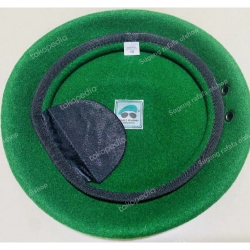 Baret Hijau TNI AD | Baret Kacamata Hijau TNI Kualitas Terbaik