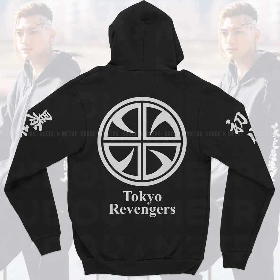 Jaket Draken Live Action Black Anime Manga Tokyo Revengers