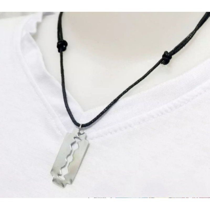 KALUNG TALI HITAM PRIA / KALUNG TALI PRIA DAN WANITA / KALUNG TALI BANDUL SILET