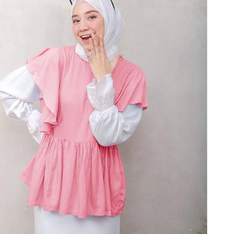 [Fashion Muslim] ENGGID BLOUSE | atasan wanita | korean style | kekinian