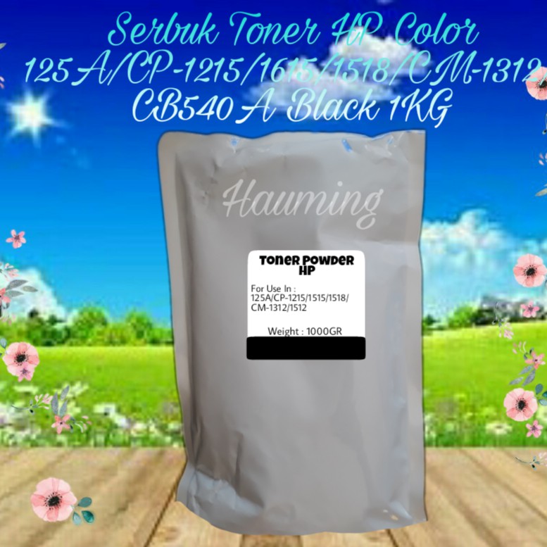 Serbuk Toner HP 125A CP1215 CP1515 CP1518 CM1312 CM1512 CP 1215 1515 1518 CB540A Black 1kg