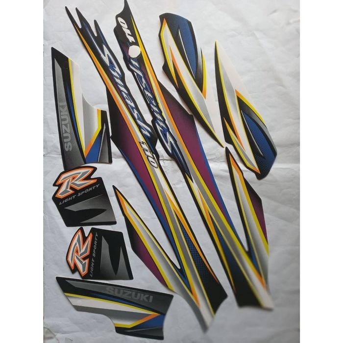 stiker striping suzuki smash 110R 2005 hitam