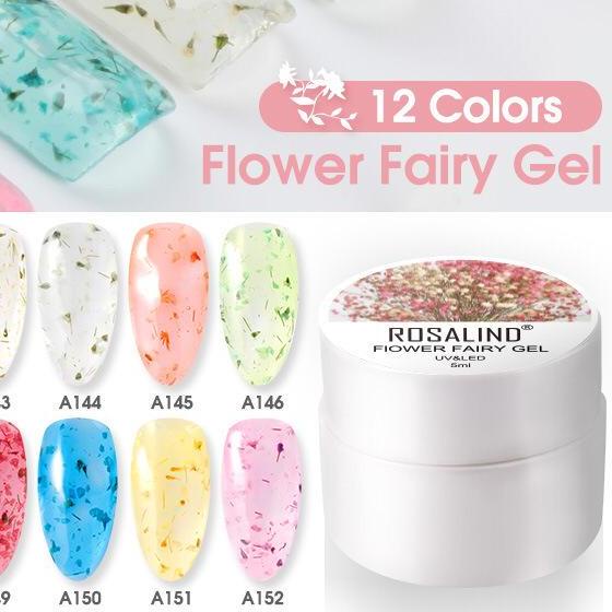 ✦ ROSALIND Flower Fairy Gel Nail Polish UV LED Nail Art / Kutek / Cat Kuku ●