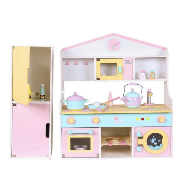 Mainan dapur-dapuran anak perempuan mainan kayu wooden toy