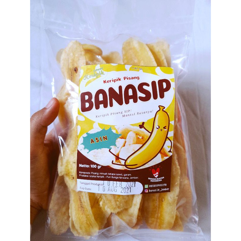 

keripik pisang ASIN Banasip 200gr enak murah gurih