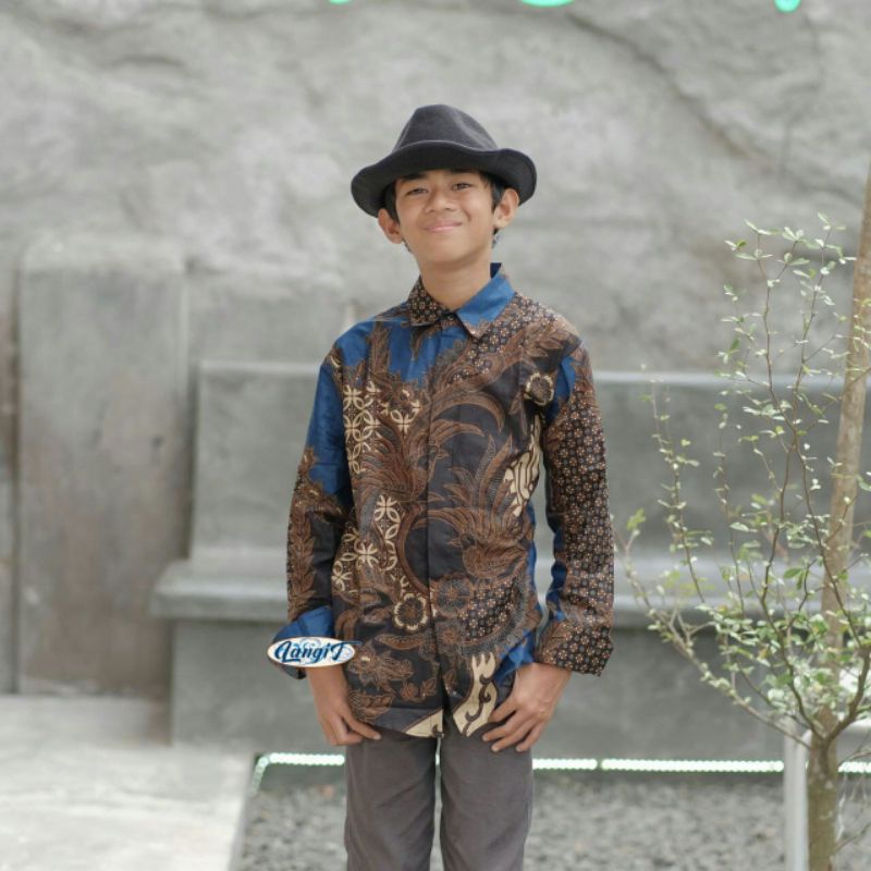 Kemeja Batik Anak-Mahesa biru anak