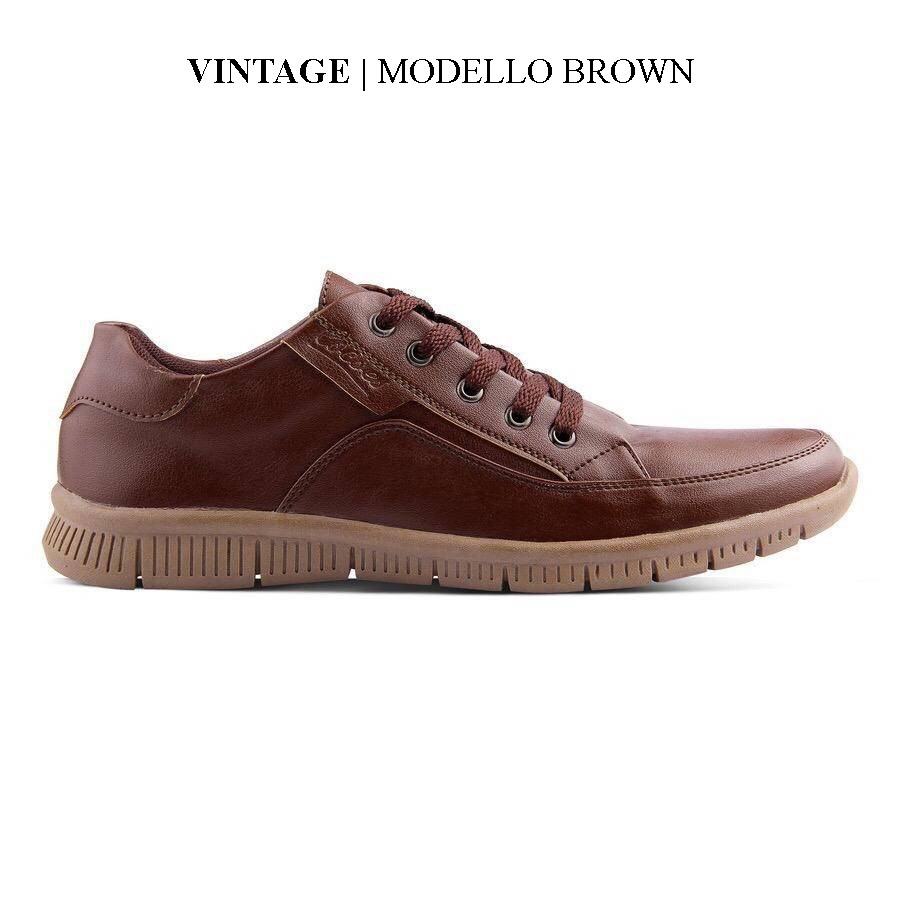 Vintage - Modello Sepatu Sporty Klasik Vintage Kasual Pria/Cowok - Sneakers - Footwear