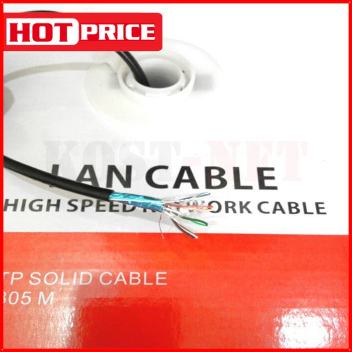 FTP cat 5e Outdoor Kabel Hitam Vascolink