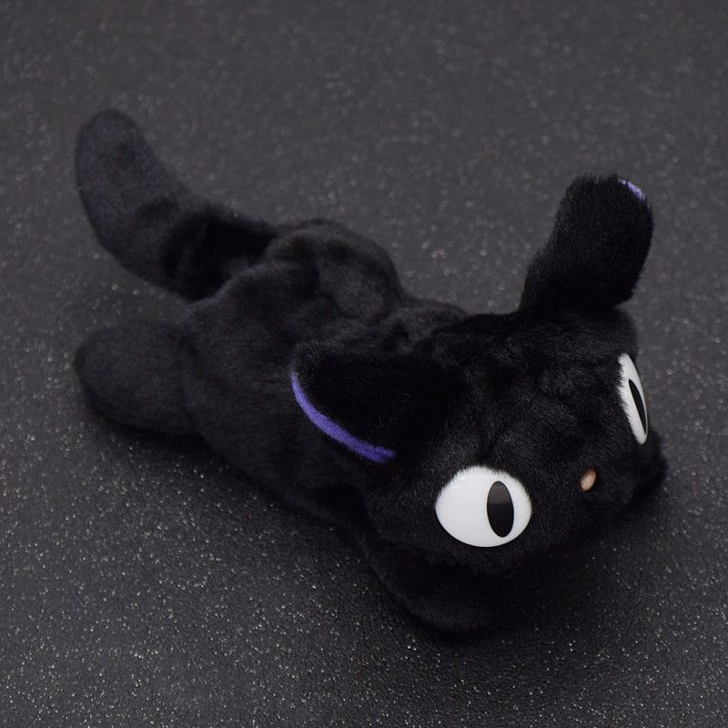 Japanese Anime Kiki Delivery Service Jiji Black Cat Plush Stuffed Doll Toy Cute