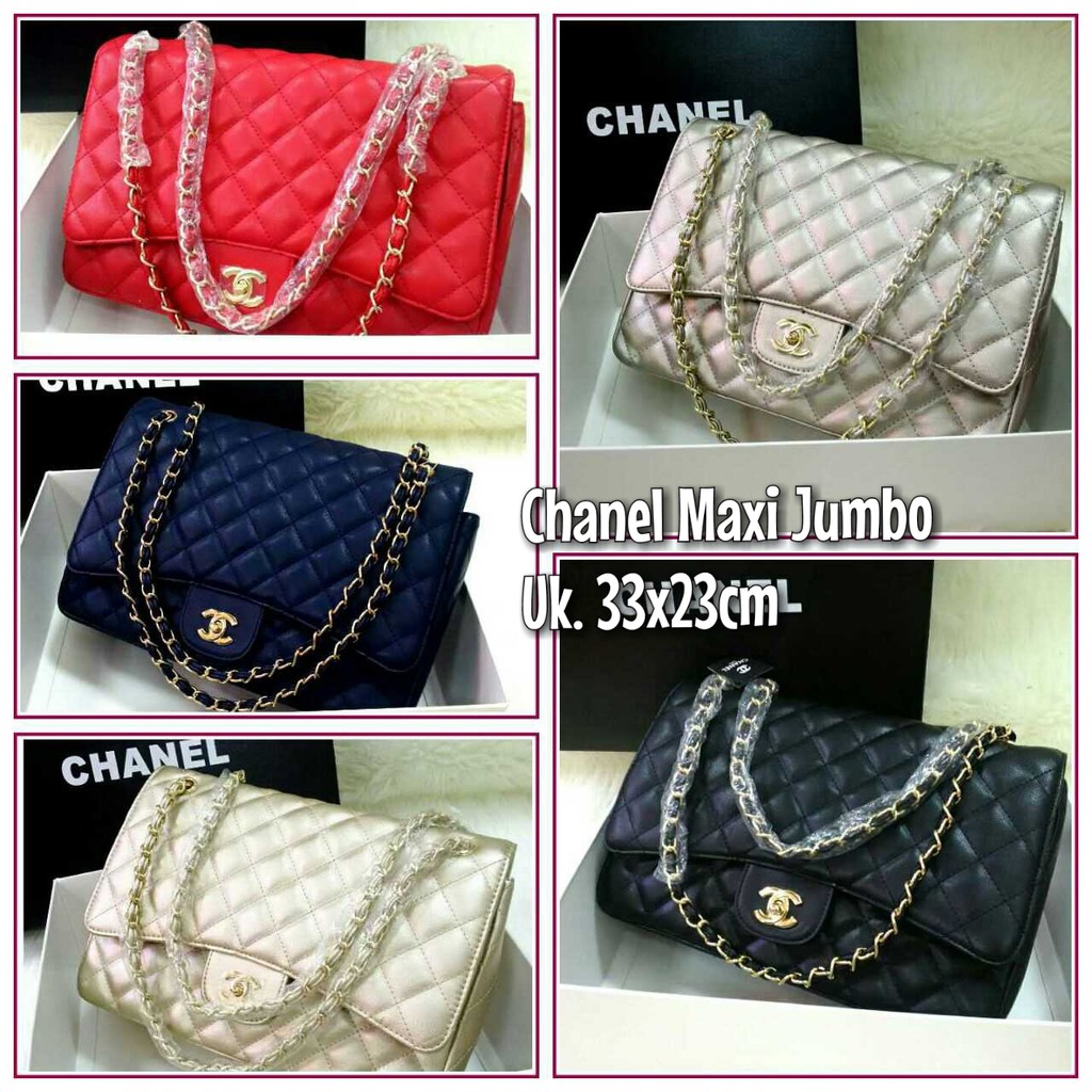 TAS CHANEL MAXI JUMBO SEMI PREMIUM