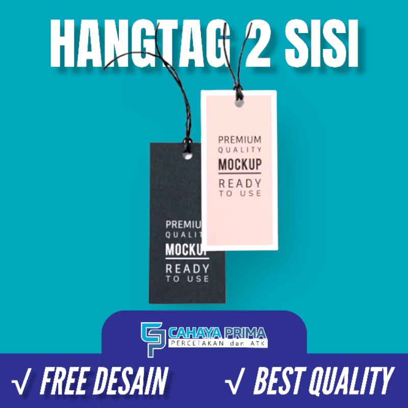 

Hangtag 2 sisi / bolak balik | Label Pakaian | Topi | Celana