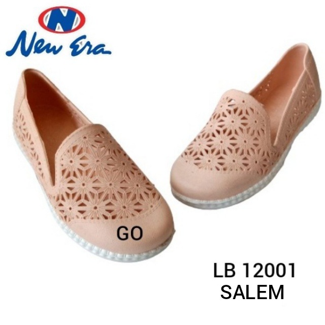 BB NEW ERA LB 12001 PVR Sepatu Slip On Wanita Karet Terbaru Original Murah