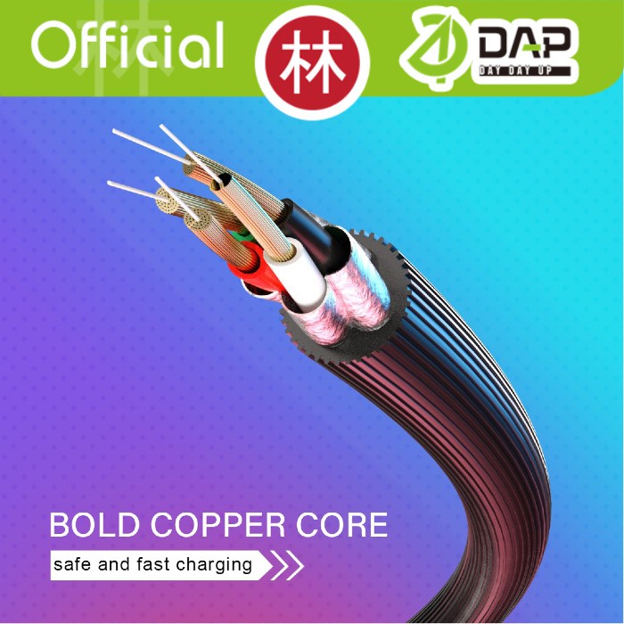 DAP D-S30MT Data Cable 2in1 Micro USB &amp; Type-C 2.4A - 1 Box 30 Pcs