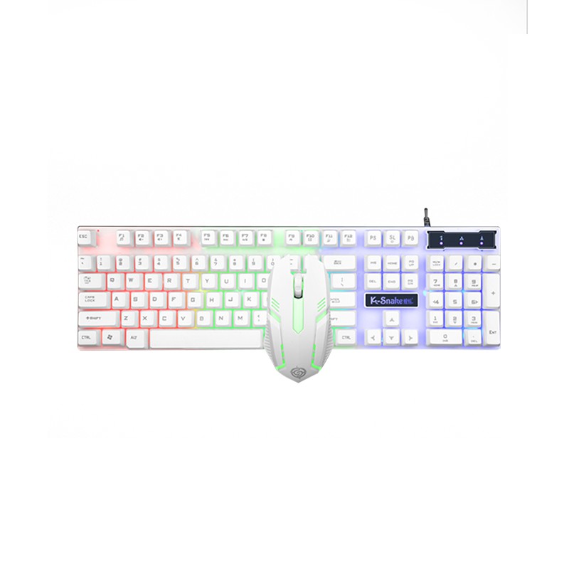 Bonkyo Paket Gaming Keyboard dan Mouse  RGB / Set Gaming Mouse dan Keyboard USB Cable RGB-7