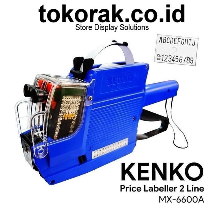 

Termurah Price Labeller Mx-6600A Kenko Mesin Alat Label Harga 2 Baris