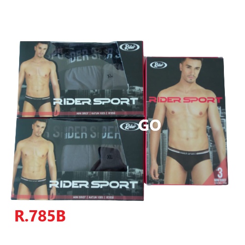 gof Celana Dalam Pria Rider Sport R762B1,R761B,R785B Isi 3pcs BOX 3in 1 CD Rider Murah Best Seller