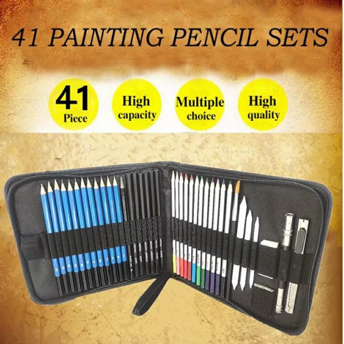 

Art / Professional Drawing Kit Natural Wood Pencil Sketching Pencils Art Sup
