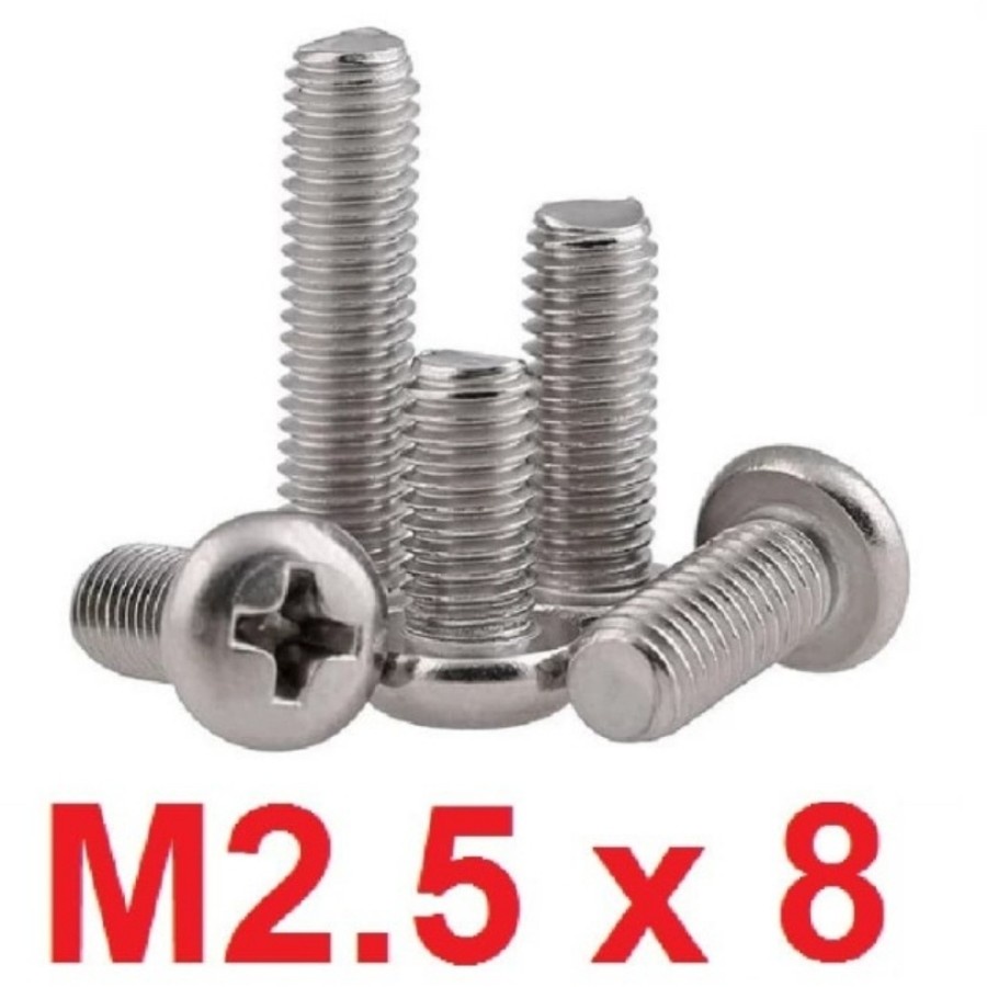 4 set MUR BAUT M2.5 x 8 mm