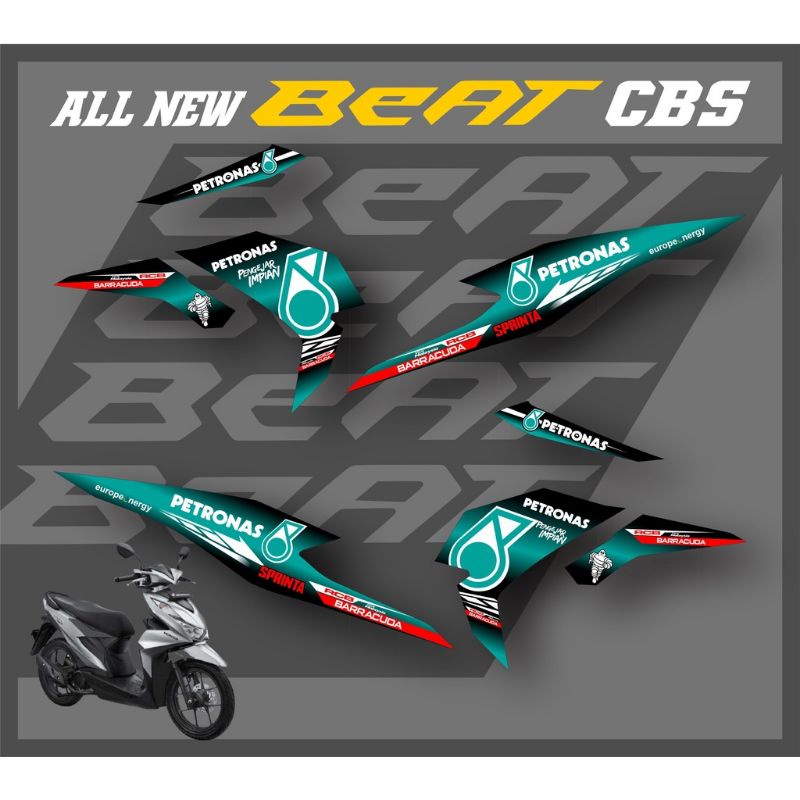 Striping Beat New Petronas / Stiker Decal Beat New 2020-2022 / Striping All New Beat Petronas