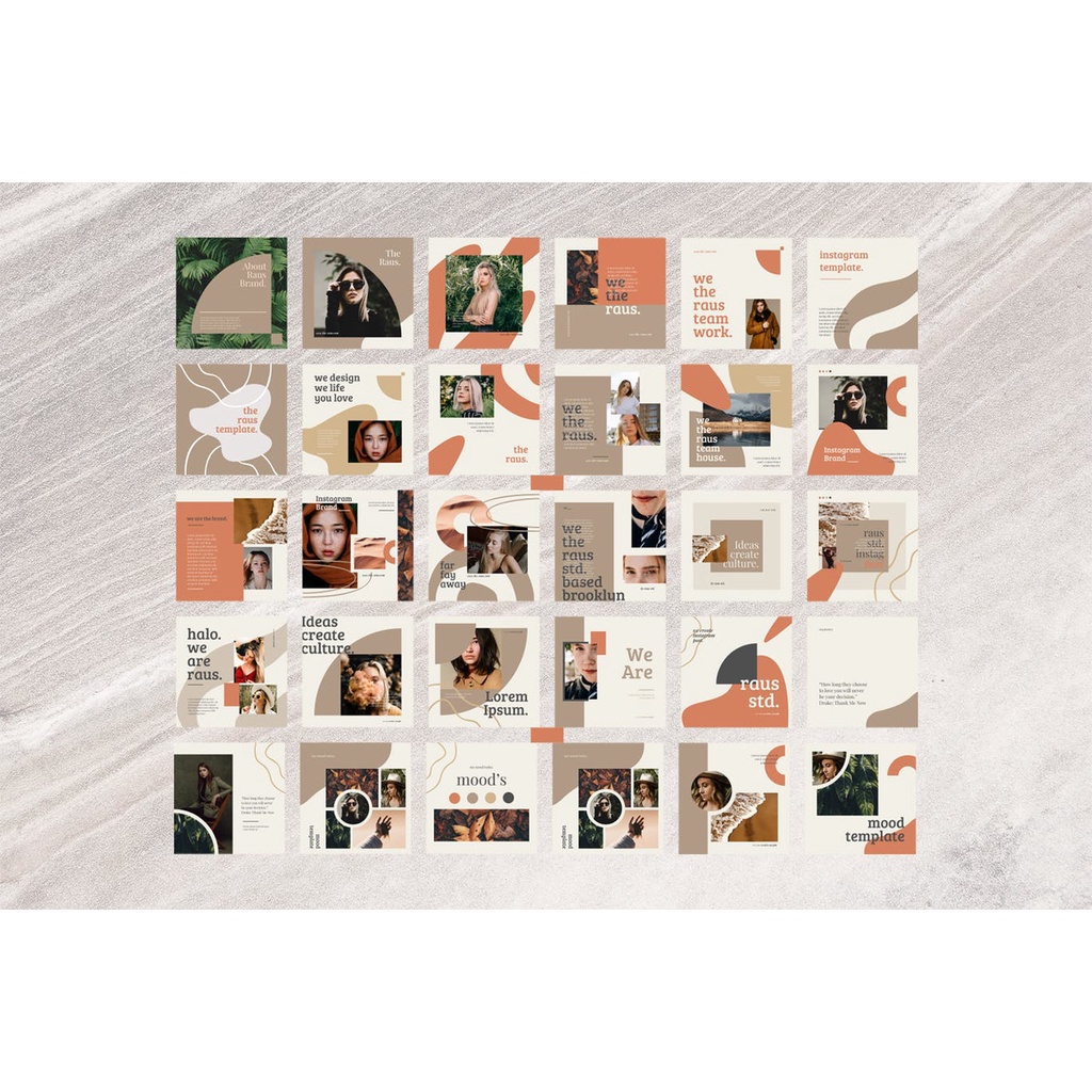 Raus Instagram Square Template - Photoshop