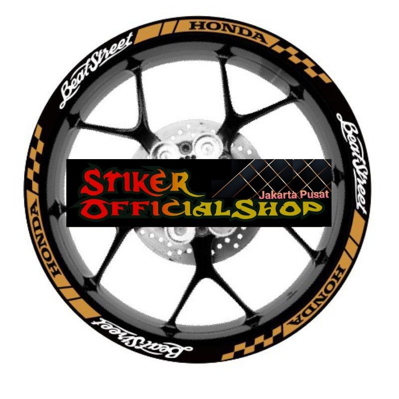 Cutting Stiker Lis Velg Beat street New , Stiker Velg Motor Beat