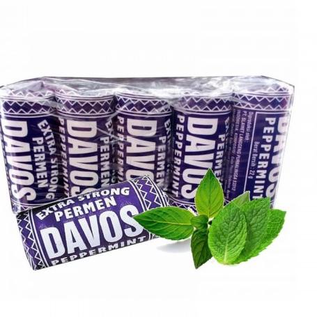 

(nhic -2) Davos Permen Roll 22gr isi 10pcs/Permen/Makanan/Kembang Gula/Camilan ￣□￣ 69