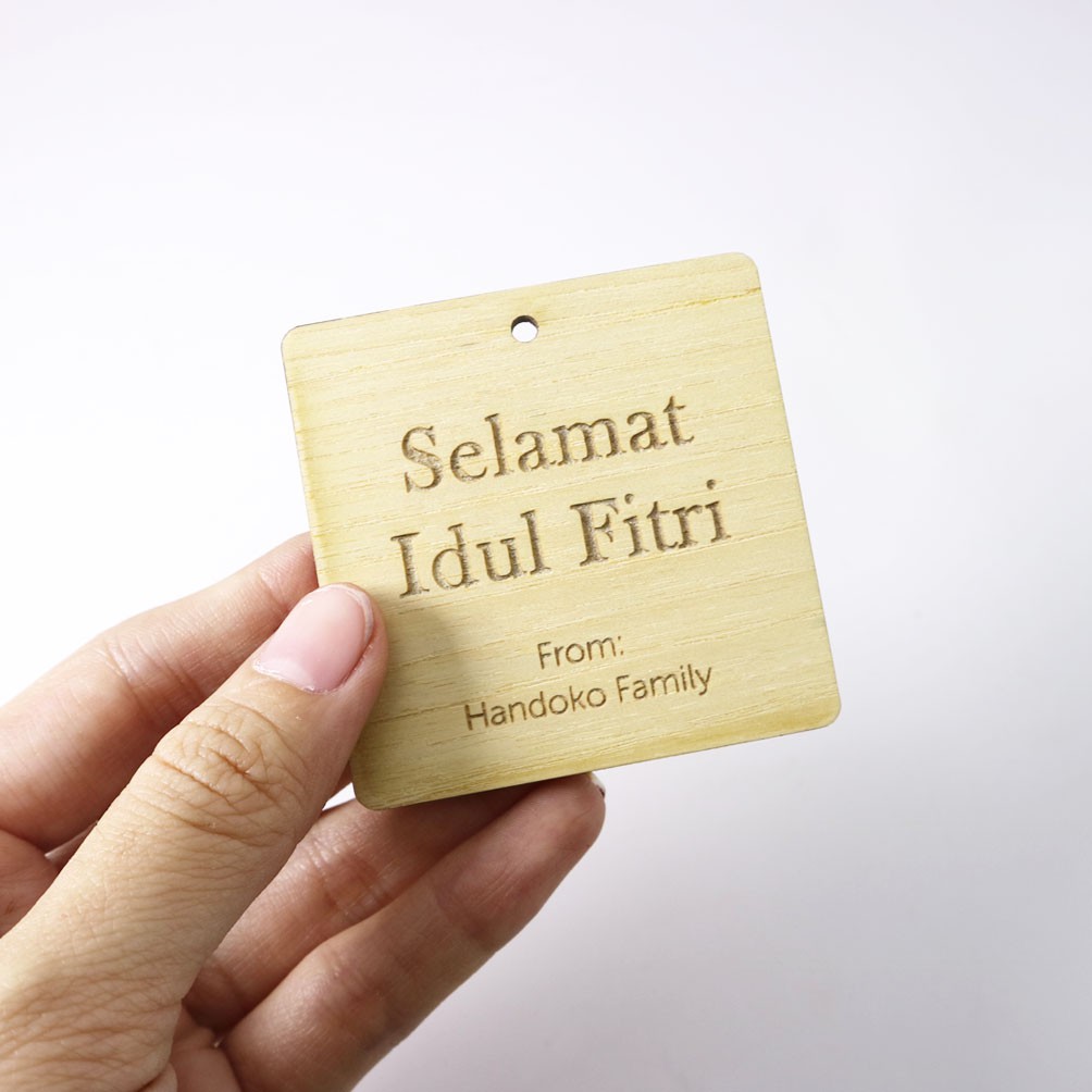 Idul Fitri Hampers Tag | Kayu | IHK 03