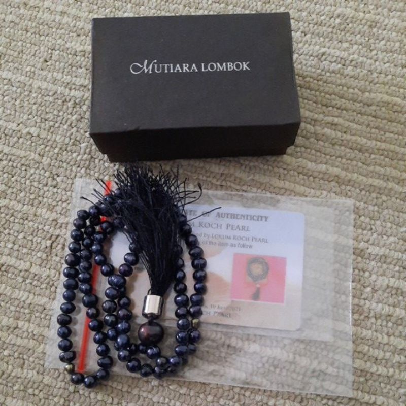 tasbih mutiara lombok plus box