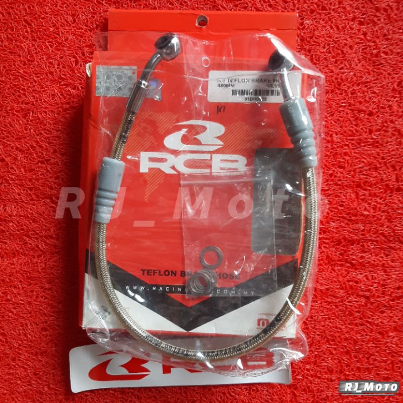 Jual Selang Rem Original RCB 48cm Silver Universal Semua Motor | Shopee ...