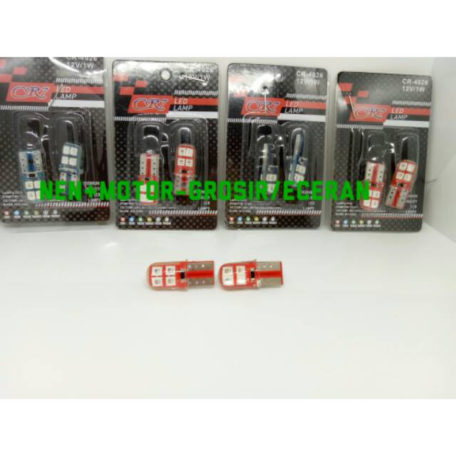 Lampu Sen T10  Lampu senja T10 jelly lampu senja lampu sen 1pcs isi 2 led senja