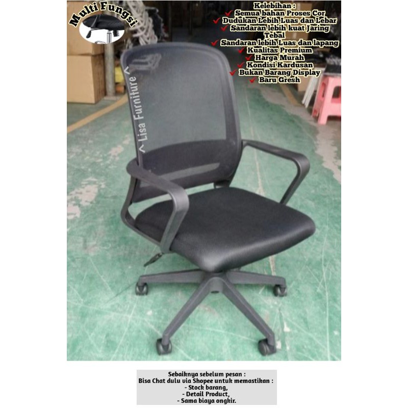 Kursi Kantor|Kursi Staff Kantor|Kursi Kantor Jaring|Kursi Kantor Putar|Kursi Kantor Ekonomis