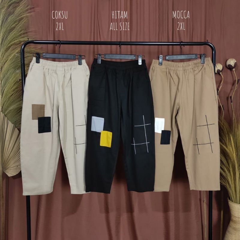 Celana Katun Getta Pants termurah M/L/XL/XXL Anti Begah