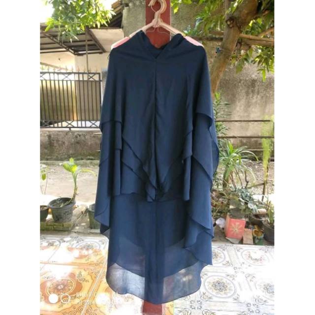 Preloved Khimar 3 layer Elhasna