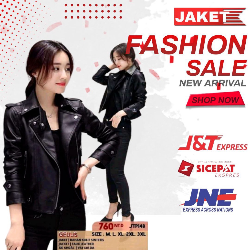 Jaket Kulit Wanita Ramones Changcuters Korea Blazer